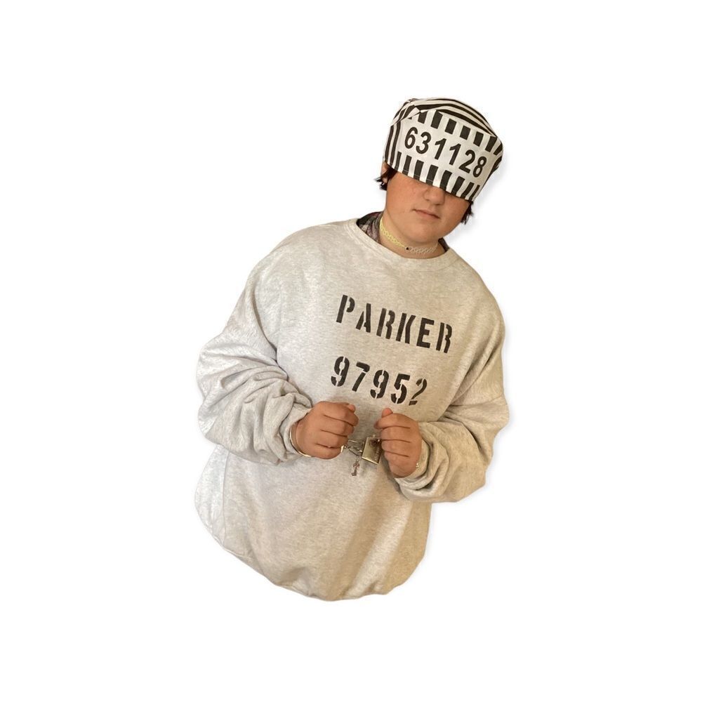 Prison Sweatshirt Costume 4x